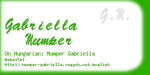 gabriella mumper business card